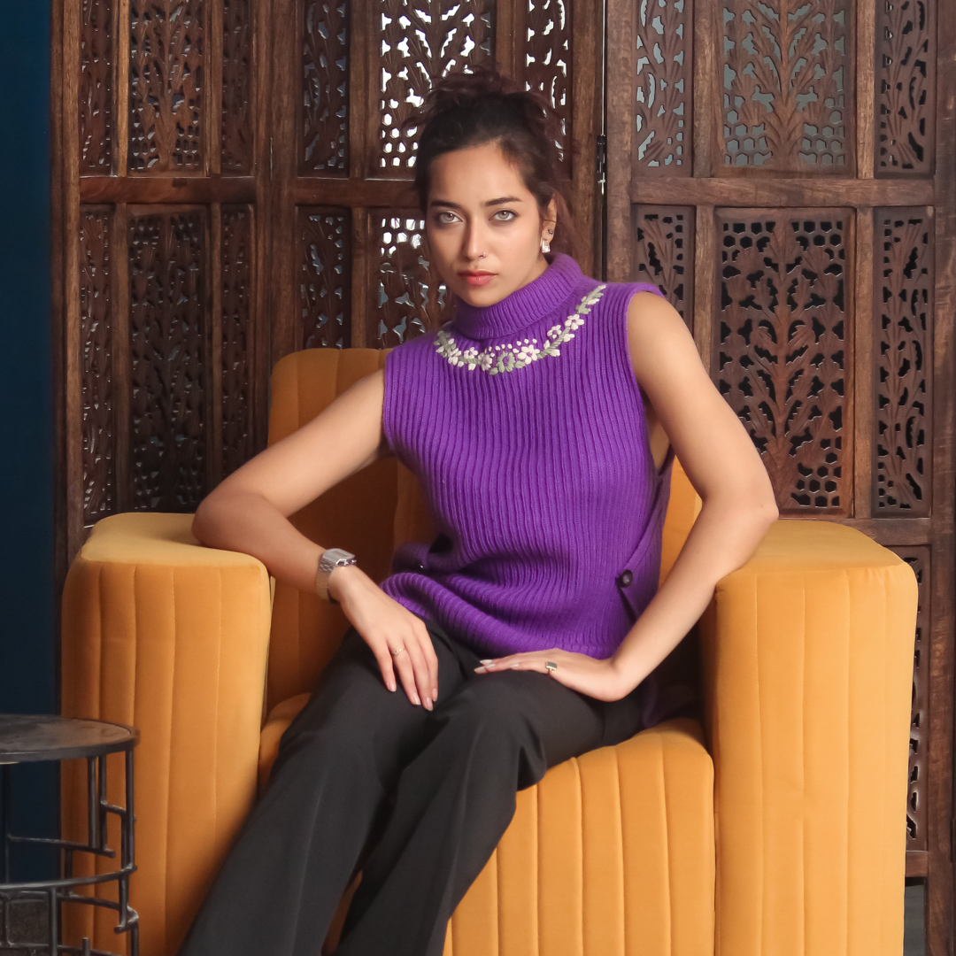 Sakura Woolen Dress – Feminine, Versatile, Handknitted Style - Mojopanda Organic  Store