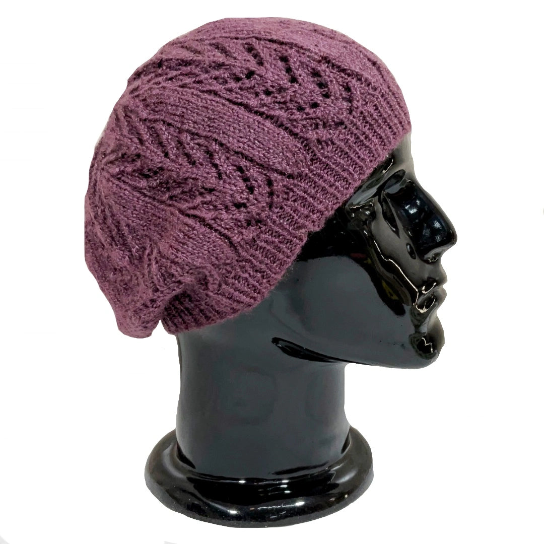 Wool Cap | Unisex | 100% Wool |Purple - Mojopanda Organic  Store
