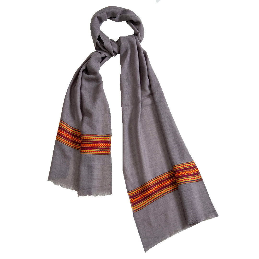 Woolen Mufflers |Beige & Multi | 35x200CM | - Mojopanda Organic  Store