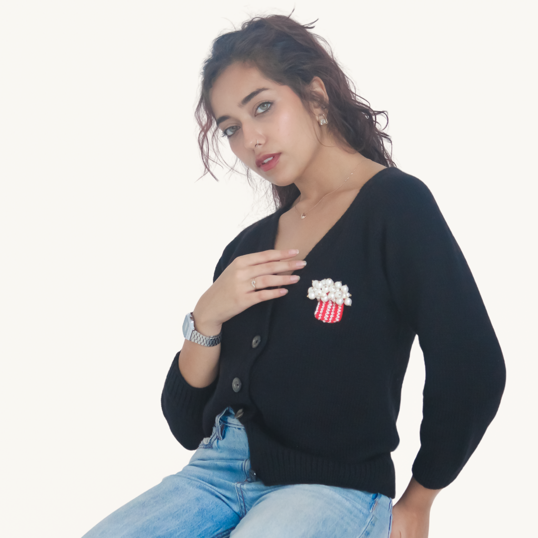 Noa Cardigan – Cozy, Warmth, and Affection in Handknitted Wool - Mojopanda Organic  Store