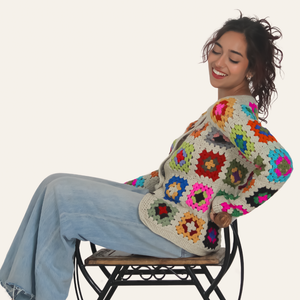 Nanami Woolen Cardigan – Elegant, Sophisticated, Handknitted - Mojopanda Organic  Store