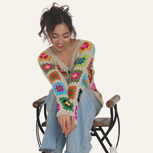 Nanami Woolen Cardigan – Elegant, Sophisticated, Handknitted - Mojopanda Organic  Store