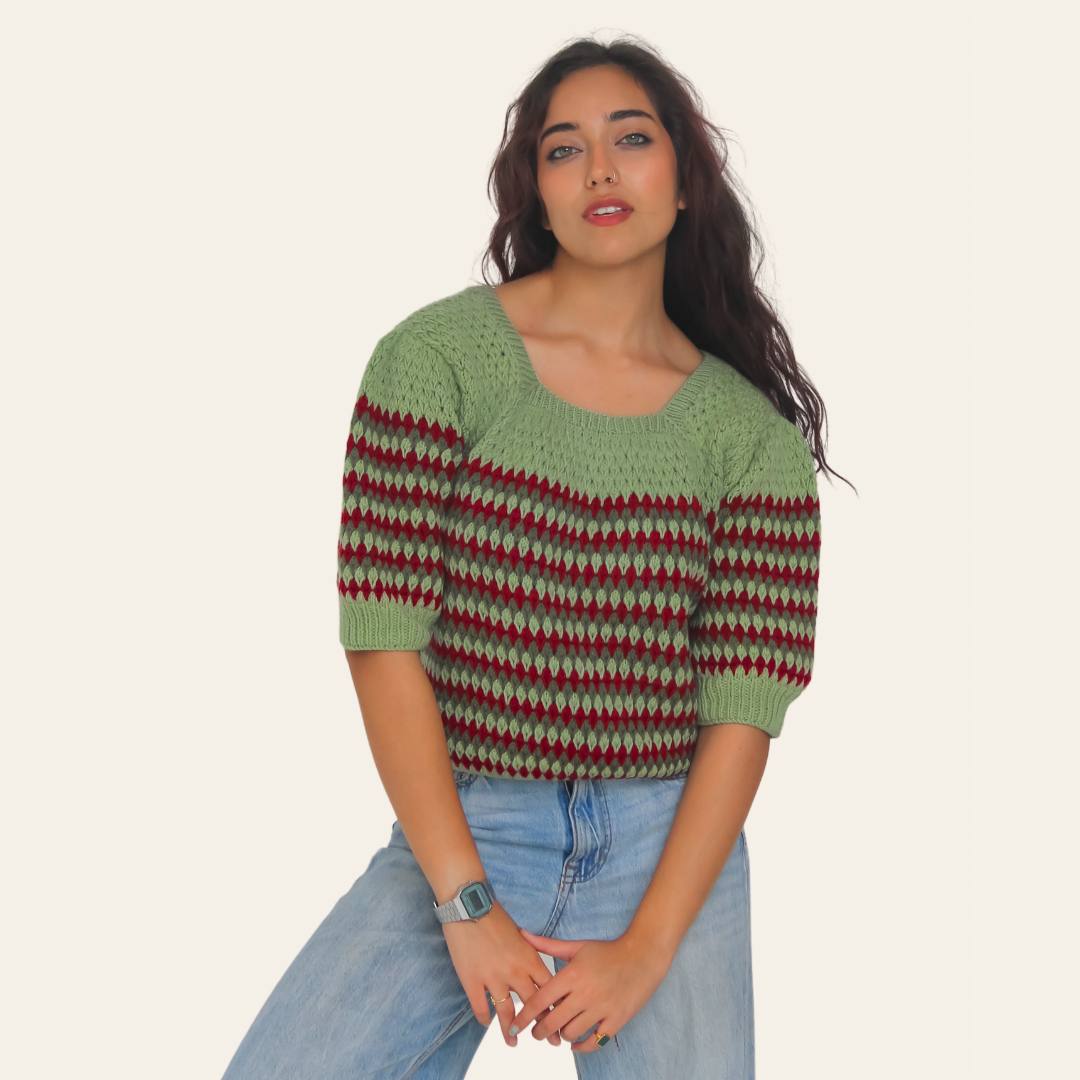 Nagi Woolen Pullover – Serene, Handknitted Comfort for Women - Mojopanda Organic  Store