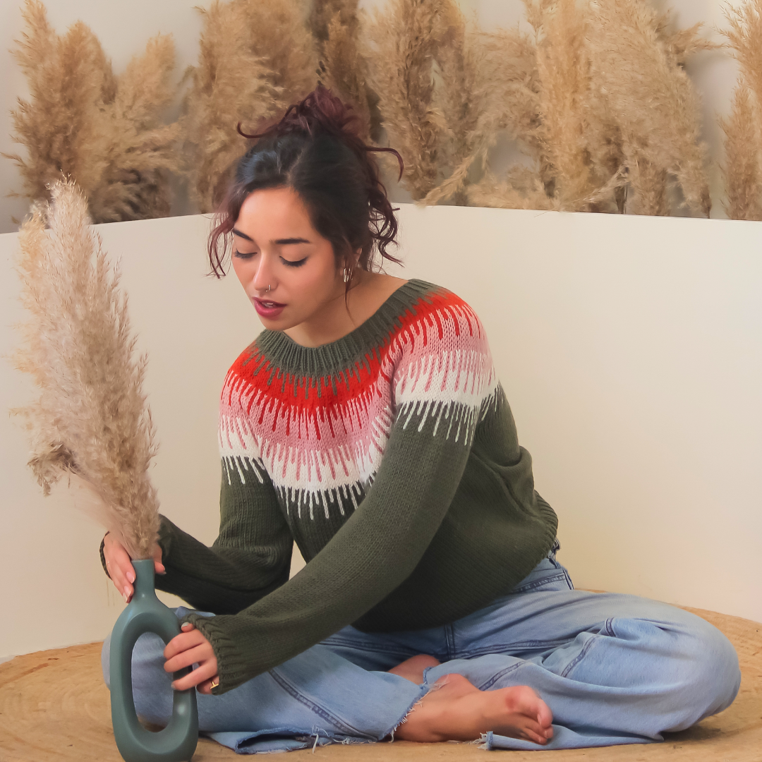 Miyu Pullover – Beautiful & Gentle, Handknitted Wool Elegance - Mojopanda Organic  Store