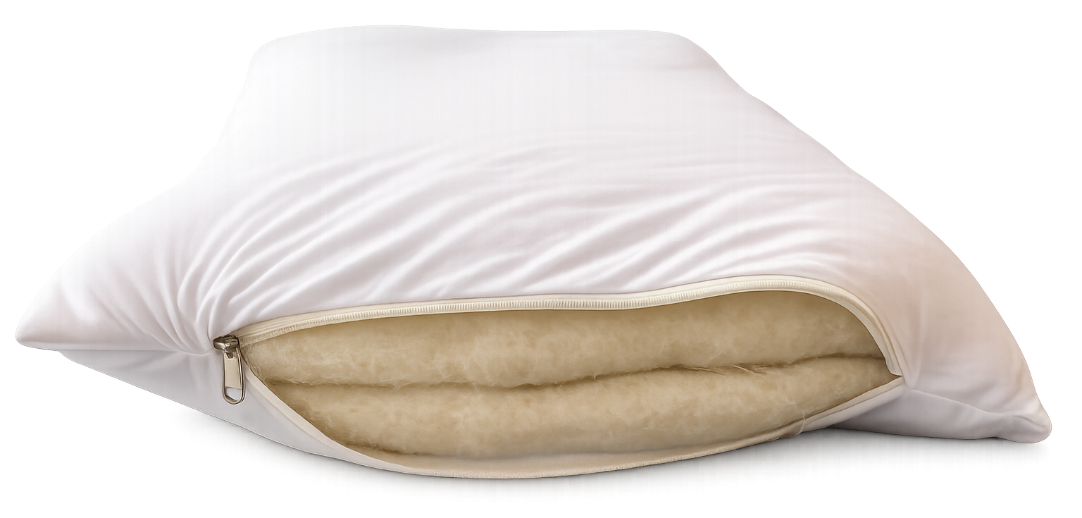 Pillow Organic Wool - Classic Calm -  4  Layer - Mojopanda Organic  Store