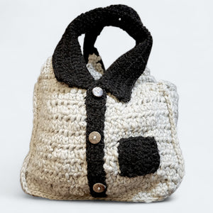 Teen Wool Bag – Jacket Design in Natural & Brown - Mojopanda Organic  Store