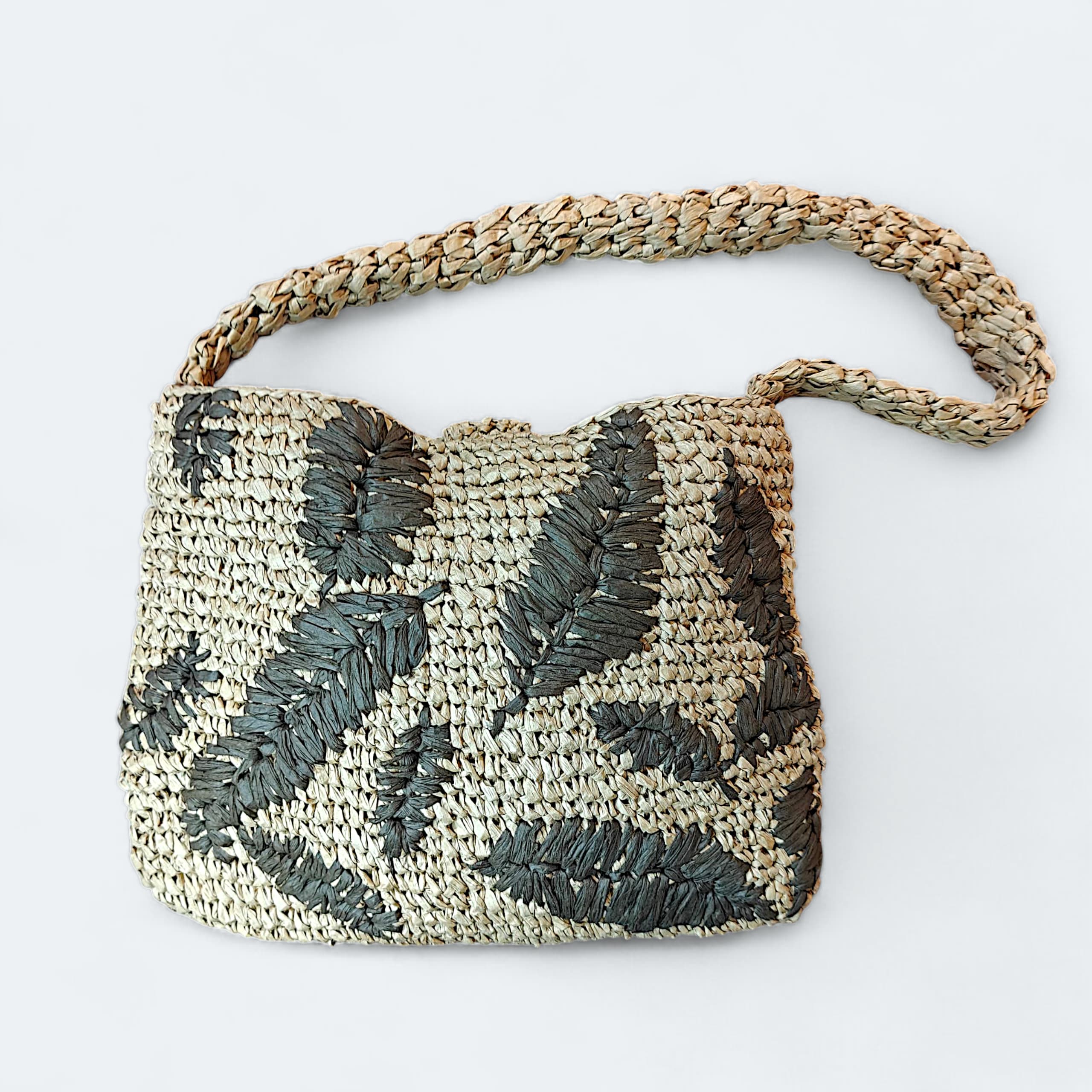 Raffia Shoulder Bag - Mojopanda Organic  Store