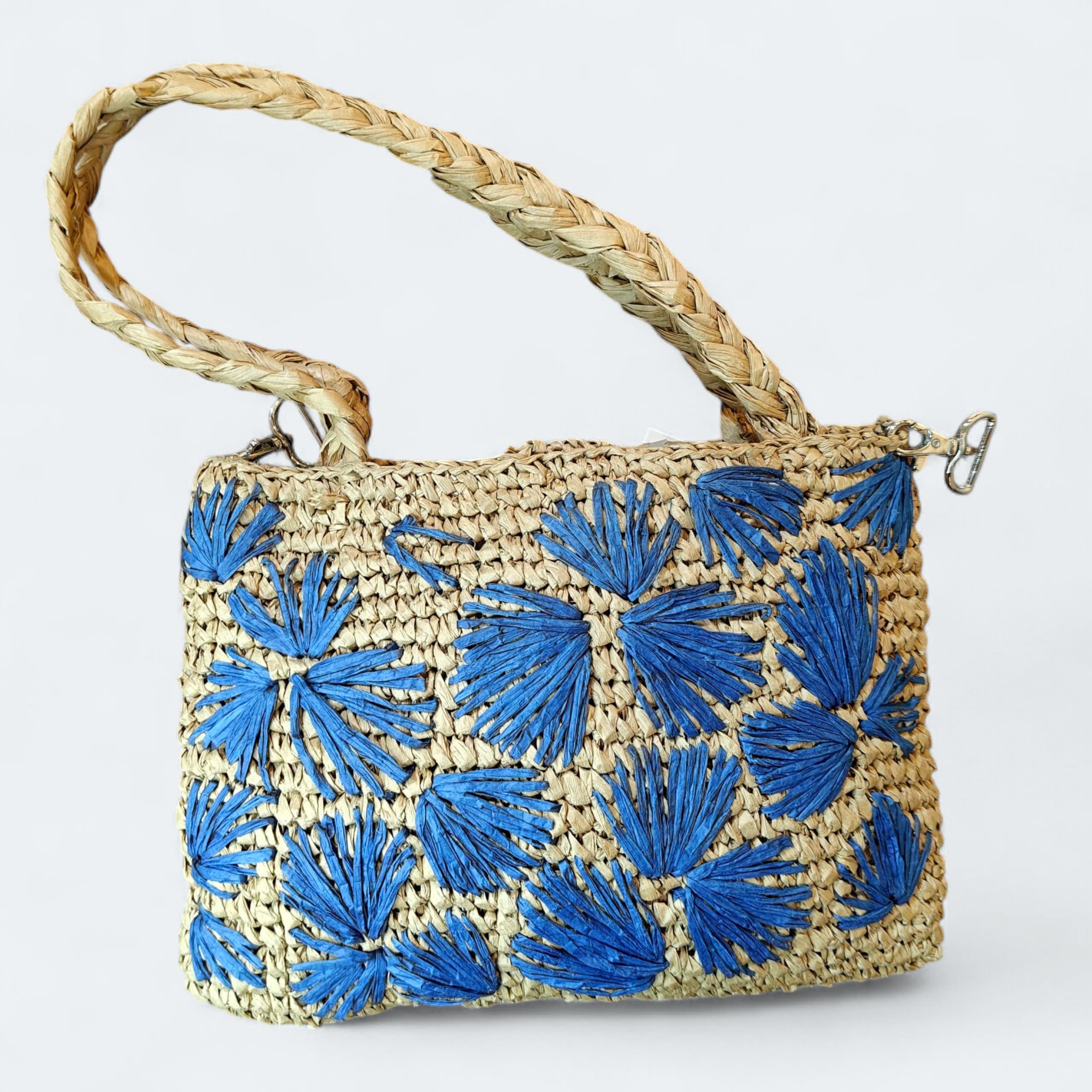 Raffia Shoulder Bag - Mojopanda Organic  Store