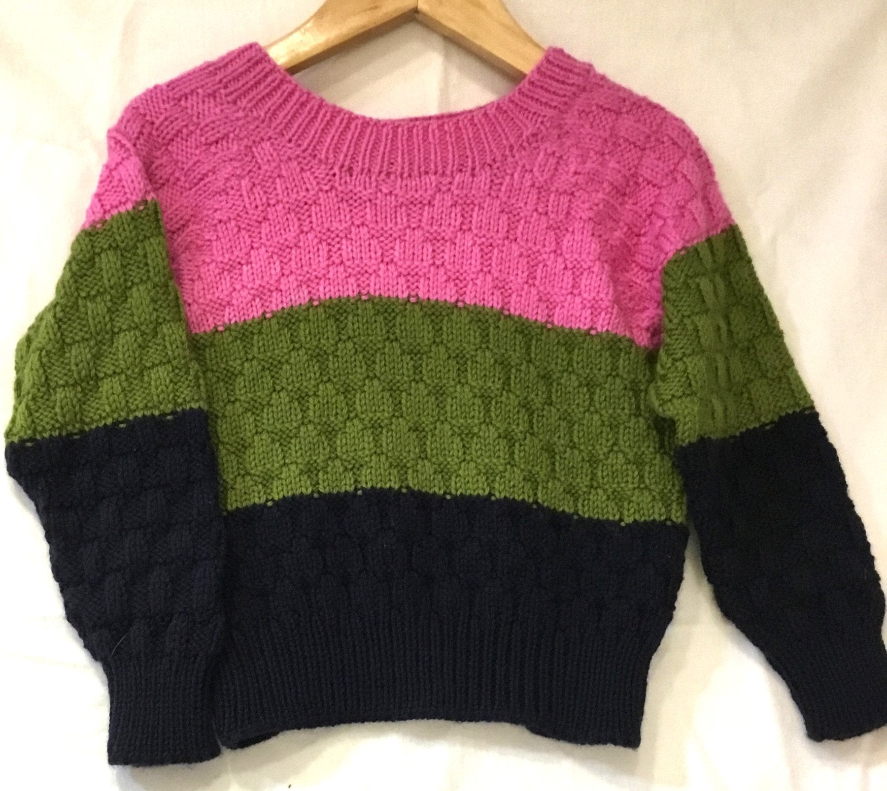 Organic Wool | Pullover | Multi color  | Size 2Y - 92 - Mojopanda Organic  Store