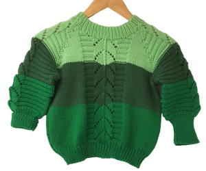 Organic Wool | Pullover | Multi Color | Size  - 3 Year | - Mojopanda Organic  Store