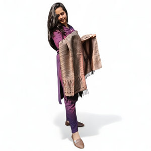 Elegant Printed Dupatta – Soft Fabric with Intricate Paisley & Floral Design - Mojopanda Organic  Store