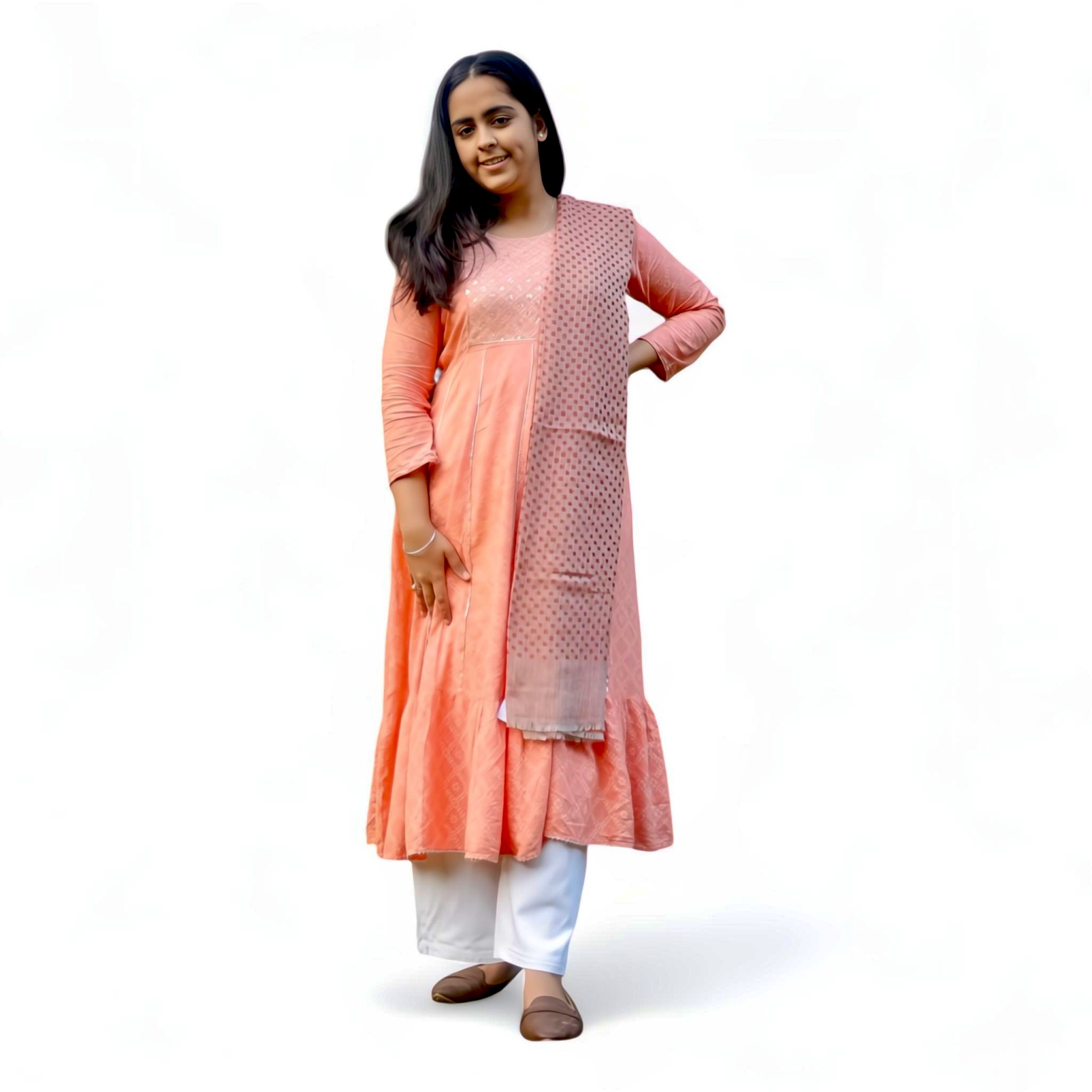 DOTED PINK & RED Woolen Stole | Soft & Warm | Minimal Classic Design - Mojopanda Organic  Store