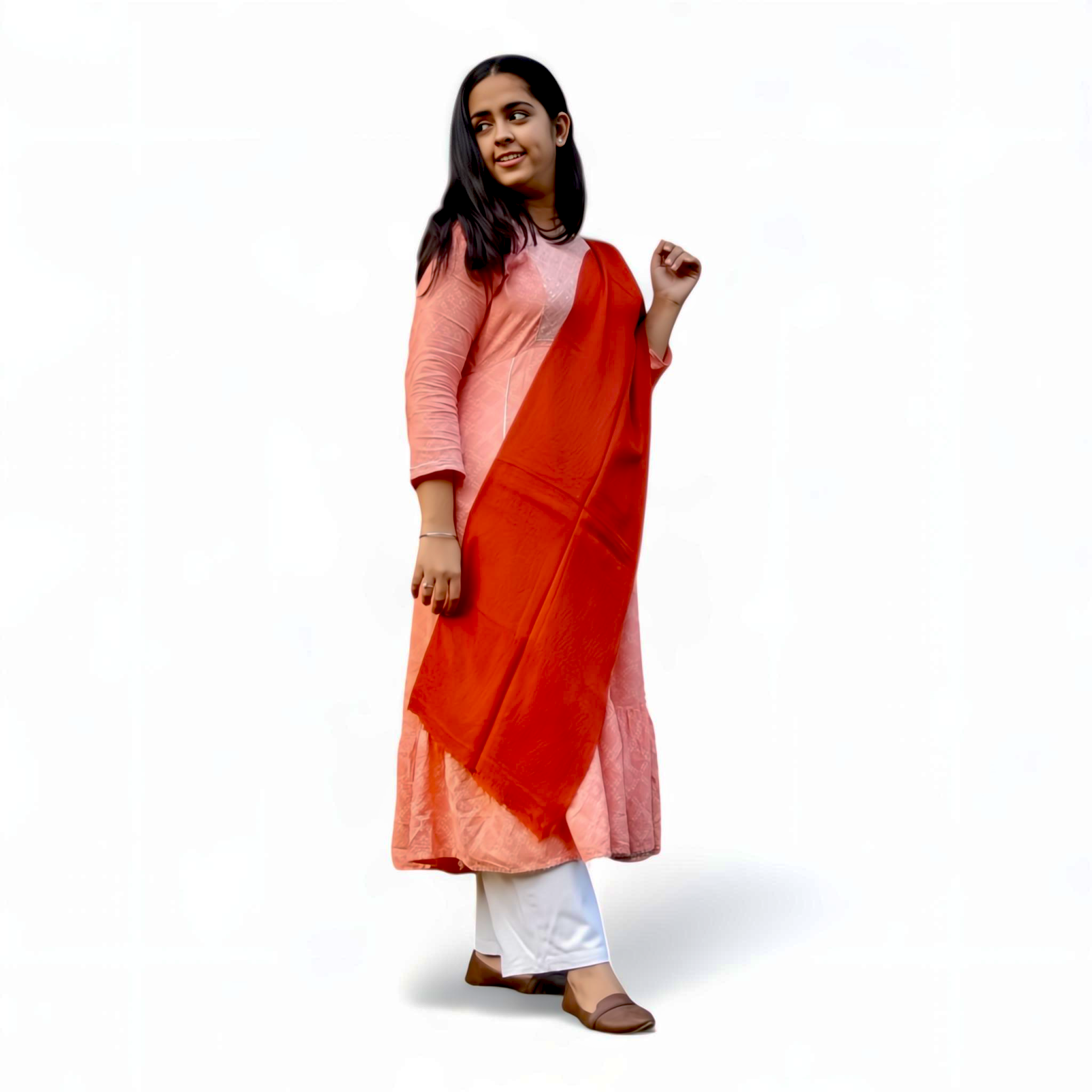 Luxurious Woolen Red Stole | Soft & Warm | Elegant Accessory