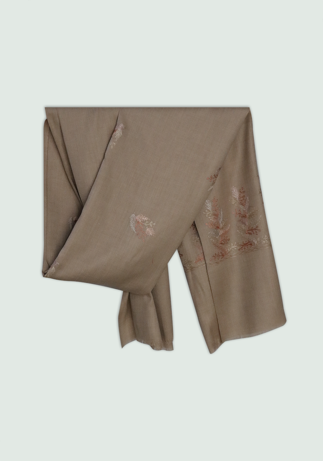 Ash Grey Patterned Odhani | Stoles & Shawls |  For Women - Mojopanda Organic  Store