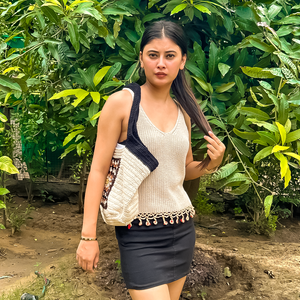 Lana Crochet Top – Eco-Friendly Handknitted Minimal Summer Top for Women - Mojopanda Organic  Store