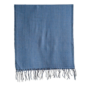 Woolen Mufflers |Blue & White |35x190 cm | - Mojopanda Organic  Store