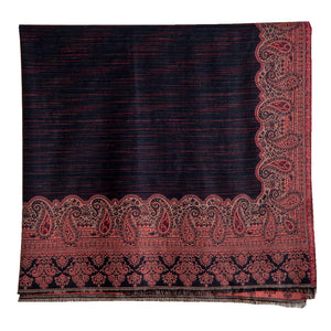 Woolen Stoles & Shawls | Black & Multl | 100x210 CM | - Mojopanda Organic  Store