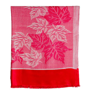 Woolen Stoles & Shawls | Pink &  White | 70x200 CM | - Mojopanda Organic  Store