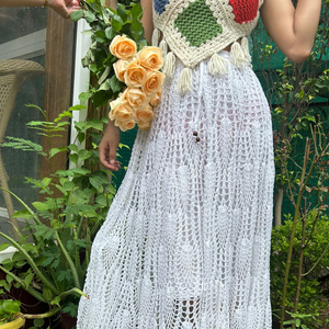 Skye Skirt – Eco-Friendly Handknitted Crochet Skirt for Women | Summer Ready - Mojopanda Organic  Store