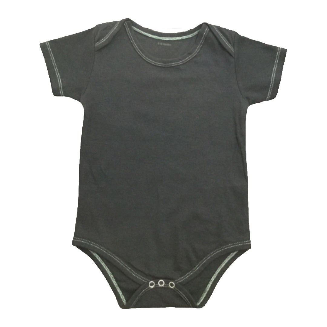 Organic Cotton Romper for infant Black color - Mojopanda Organic  Store