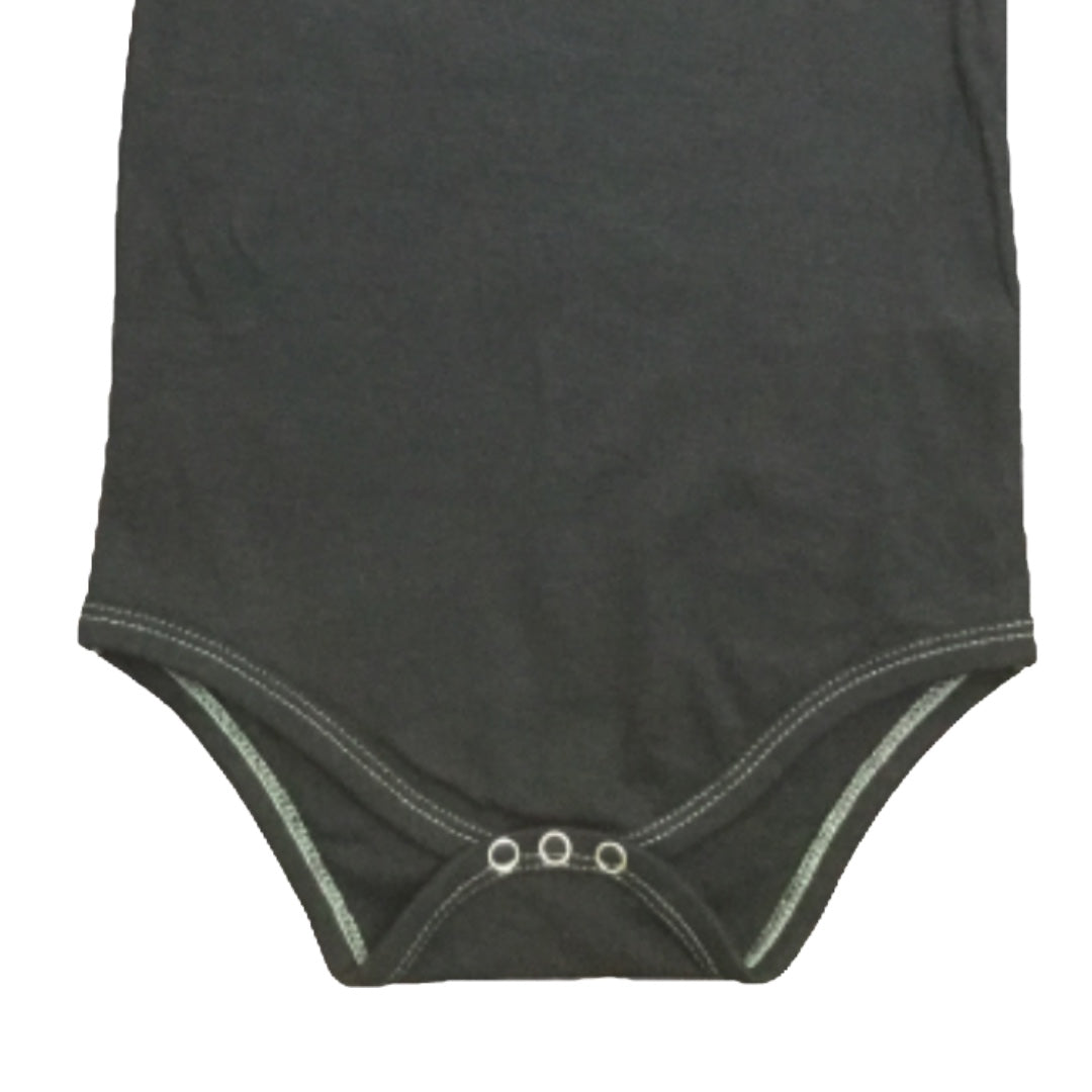 Organic Cotton Romper for infant Black color - Mojopanda Organic  Store