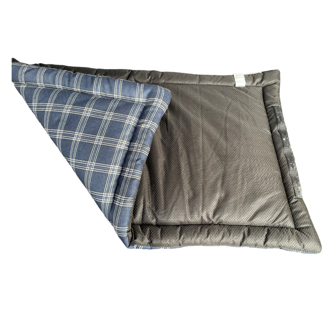 EcoSnug Luxe Dog Mattress – Maroon & Navy | Sustainable Cotton Canvas Pet Bed - Mojopanda Organic  Store