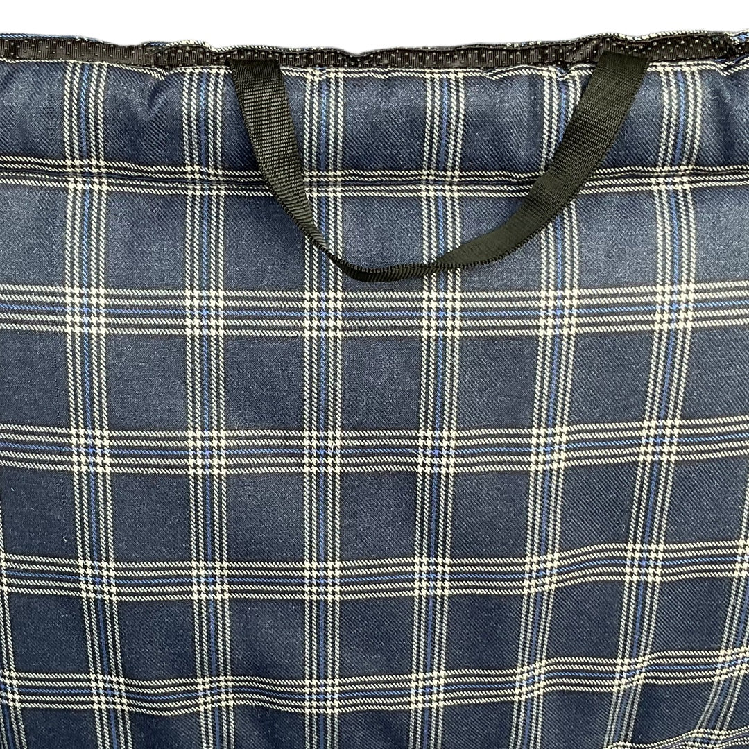 EcoSnug Luxe Dog Mattress – Maroon & Navy | Sustainable Cotton Canvas Pet Bed - Mojopanda Organic  Store