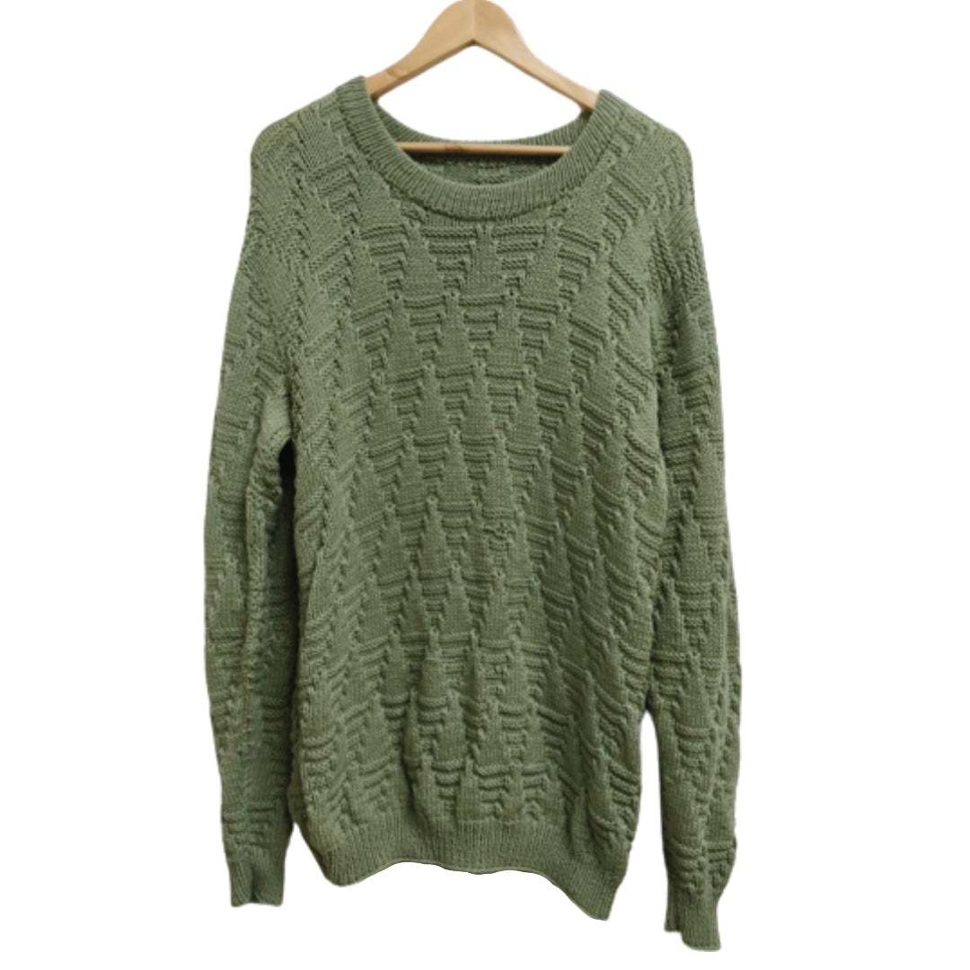 Pullover   Round Neck - Peppermint Green  |  For  Men  |  100% Organic Wool - Mojopanda Organic  Store