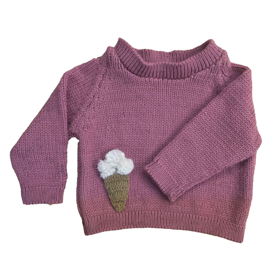 Organic Wool |  Pullover | Nimbus | Size- 1 month - Mojopanda Organic  Store