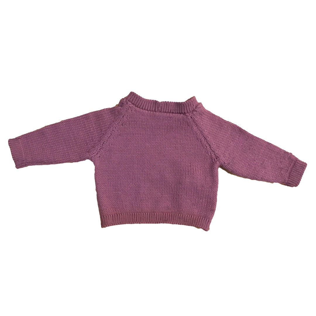 Organic Wool |  Pullover | Nimbus | Size- 1 month - Mojopanda Organic  Store