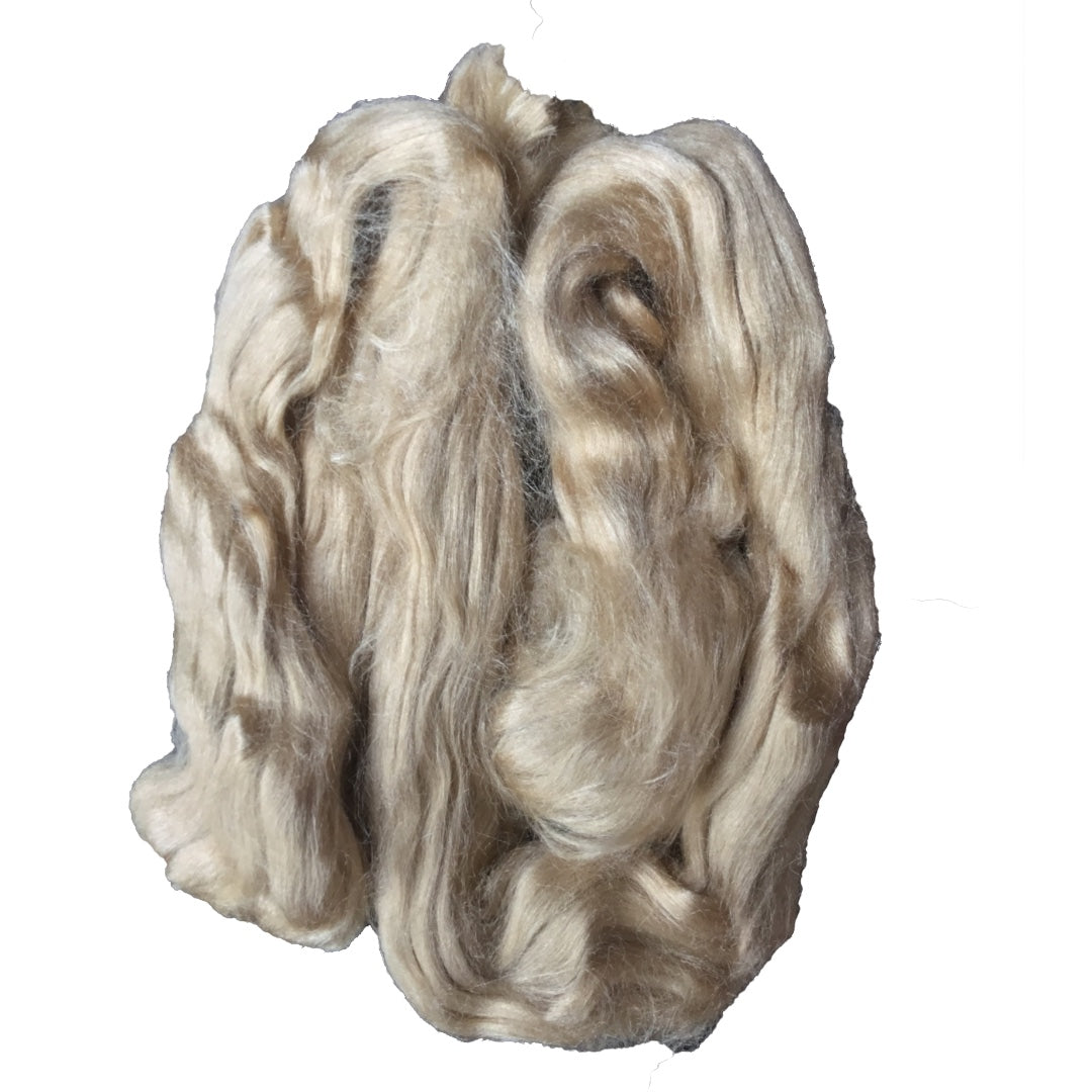Silk  Moga Top - Carded Sliver - Mojopanda Organic  Store