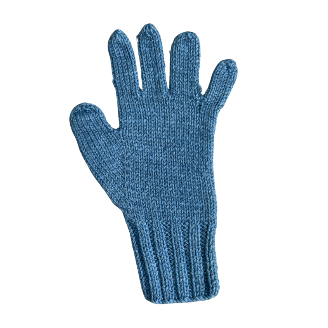 Wool Gloves | 100 % Organic  Wool | Chambray - Mojopanda Organic  Store