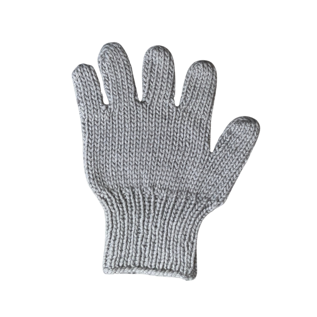 Woolen Gloves | 100 % Organic  Wool | Grey - Mojopanda Organic  Store