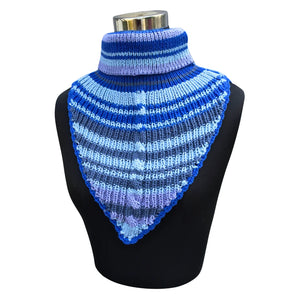 Neck Warmers & Mufflers |Blue  Multi color|100% premium Wool|For Women - Mojopanda Organic  Store