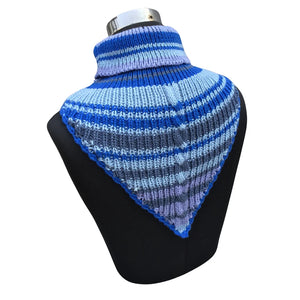 Neck Warmers & Mufflers |Blue  Multi color|100% premium Wool|For Women - Mojopanda Organic  Store