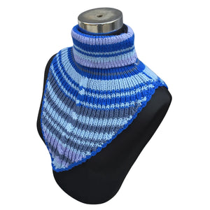 Neck Warmers & Mufflers |Blue  Multi color|100% premium Wool|For Women - Mojopanda Organic  Store