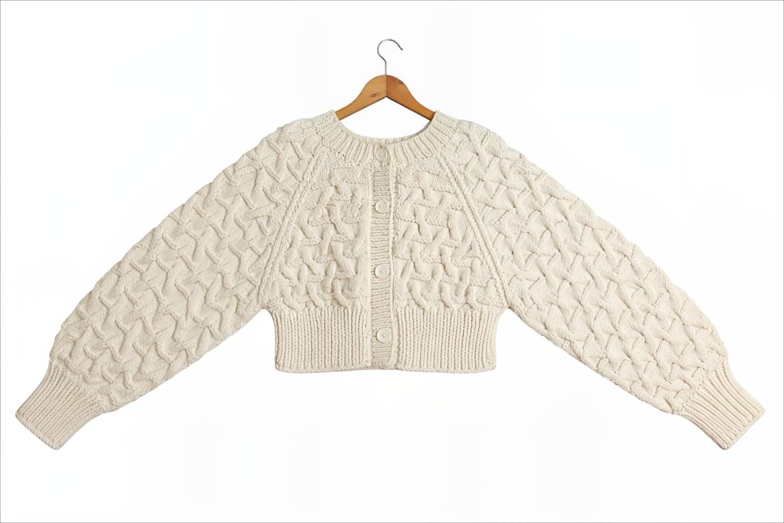 Natural Wool Knit Sweater | 100% Wool Winter Essential