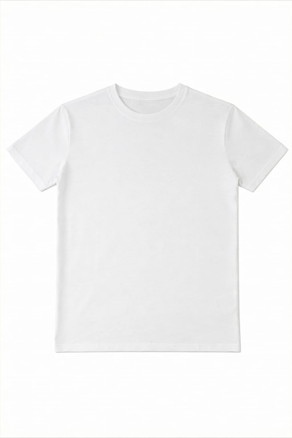 Premium 100% Cotton Unisex T-Shirt | 180 GSM – White