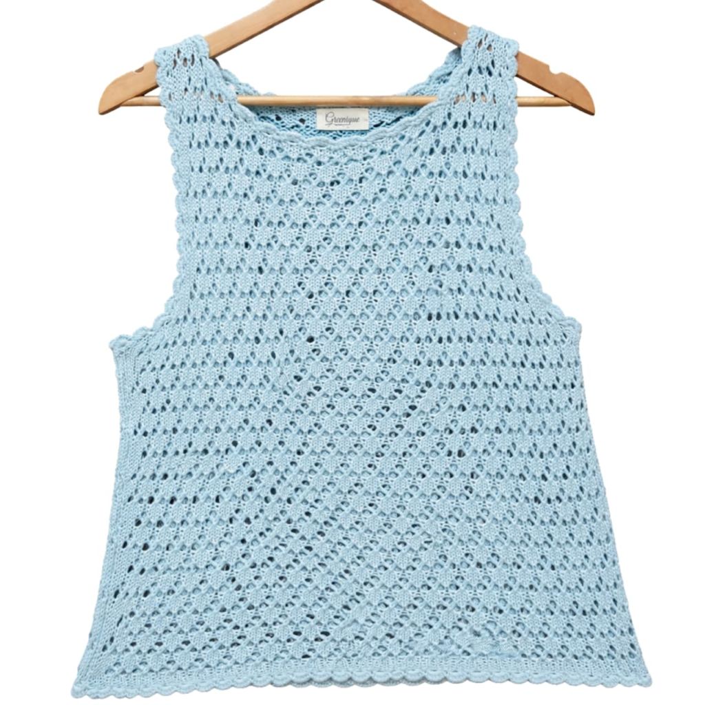 Crochet Top  I 100% Cotton - Mojopanda Organic  Store