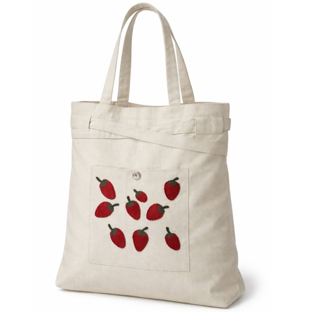 Canvas  Crochet  Tote Bag | Eco-Friendly & Reusable - Mojopanda Organic  Store