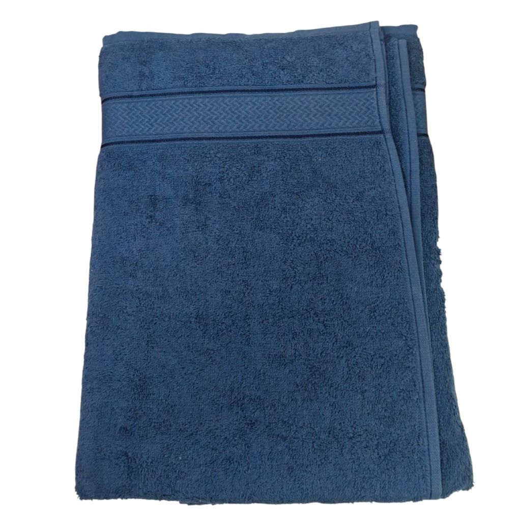 Premium Navy Blue Cotton Towel – Ultra Soft & Highly Absorbent