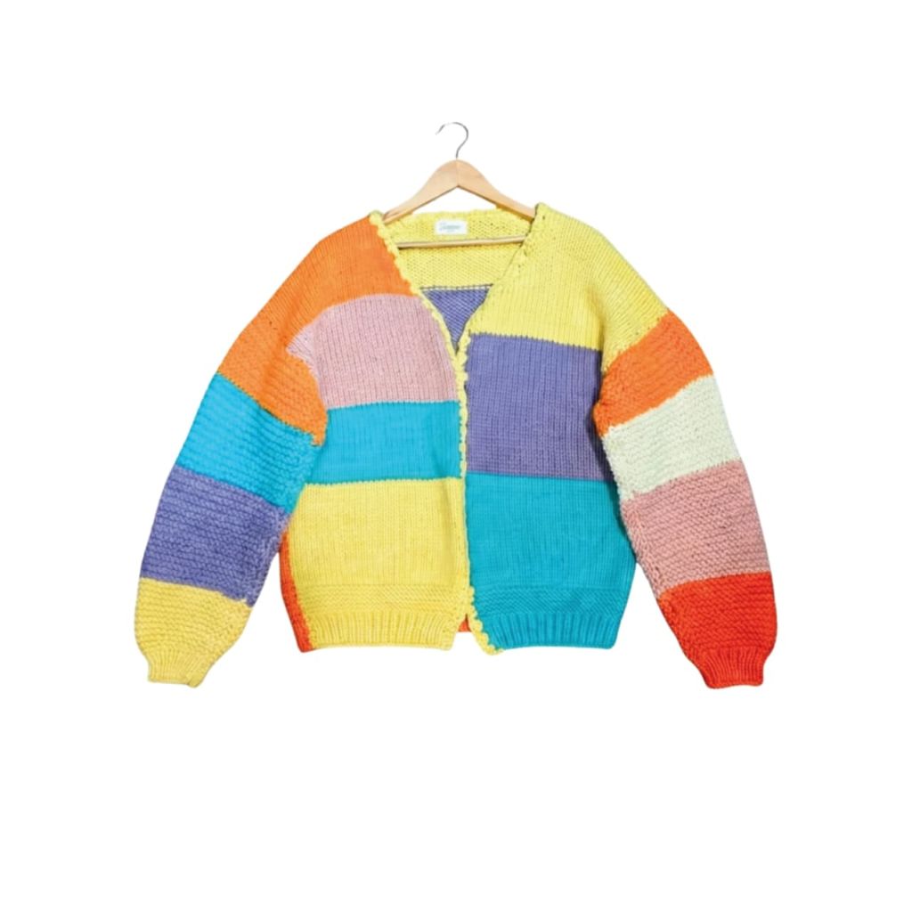 Organic Wool |  Cardigan |  Multi color - Mojopanda Organic  Store