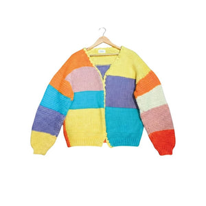Organic Wool |  Cardigan |  Multi color - Mojopanda Organic  Store