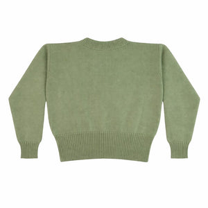 Organic Wool   | Cardigan-  Peppermint Green    | - Mojopanda Organic  Store