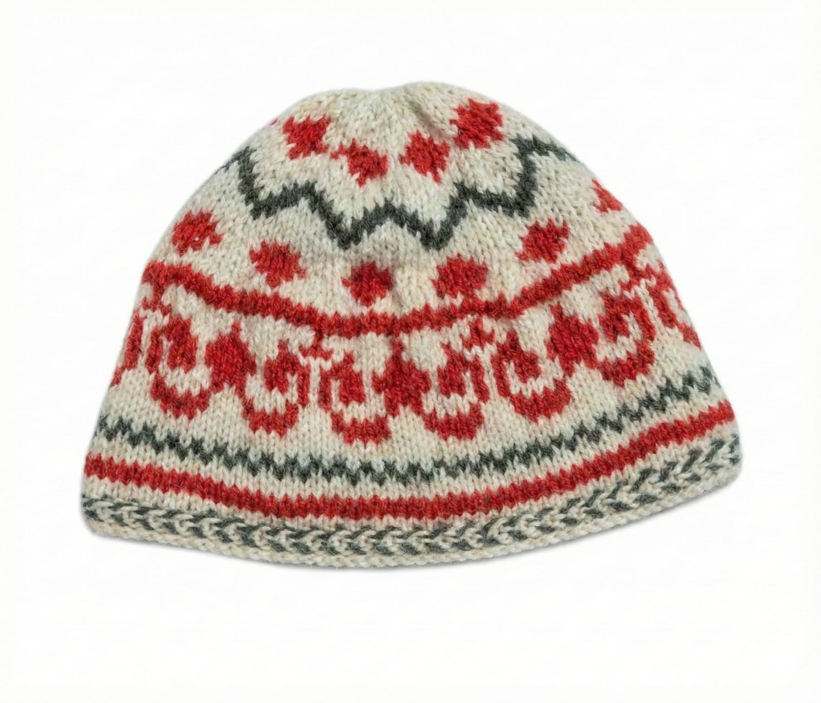 Cap  I 100% Wool  |  Fair Isle Design