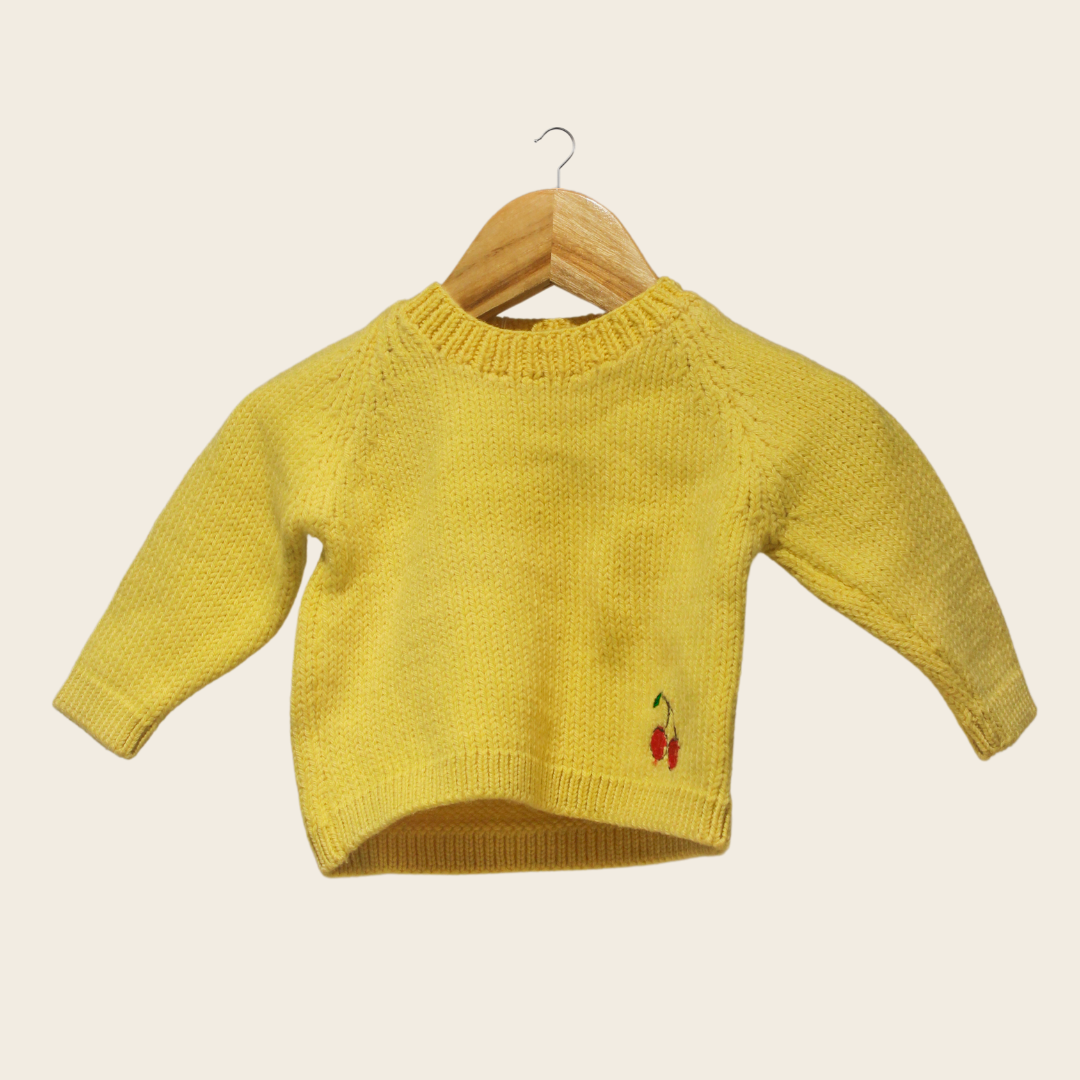 Chibi Baby Cardigan | Handknitted 100% Wool, Allergy-Free, Timeless Design - Mojopanda Organic  Store