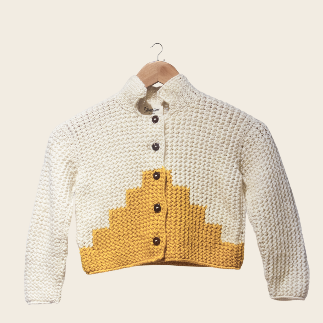 Kota Baby Cardigan | Handknitted, Eco-Friendly Wool, Soft & Cozy - Mojopanda Organic  Store