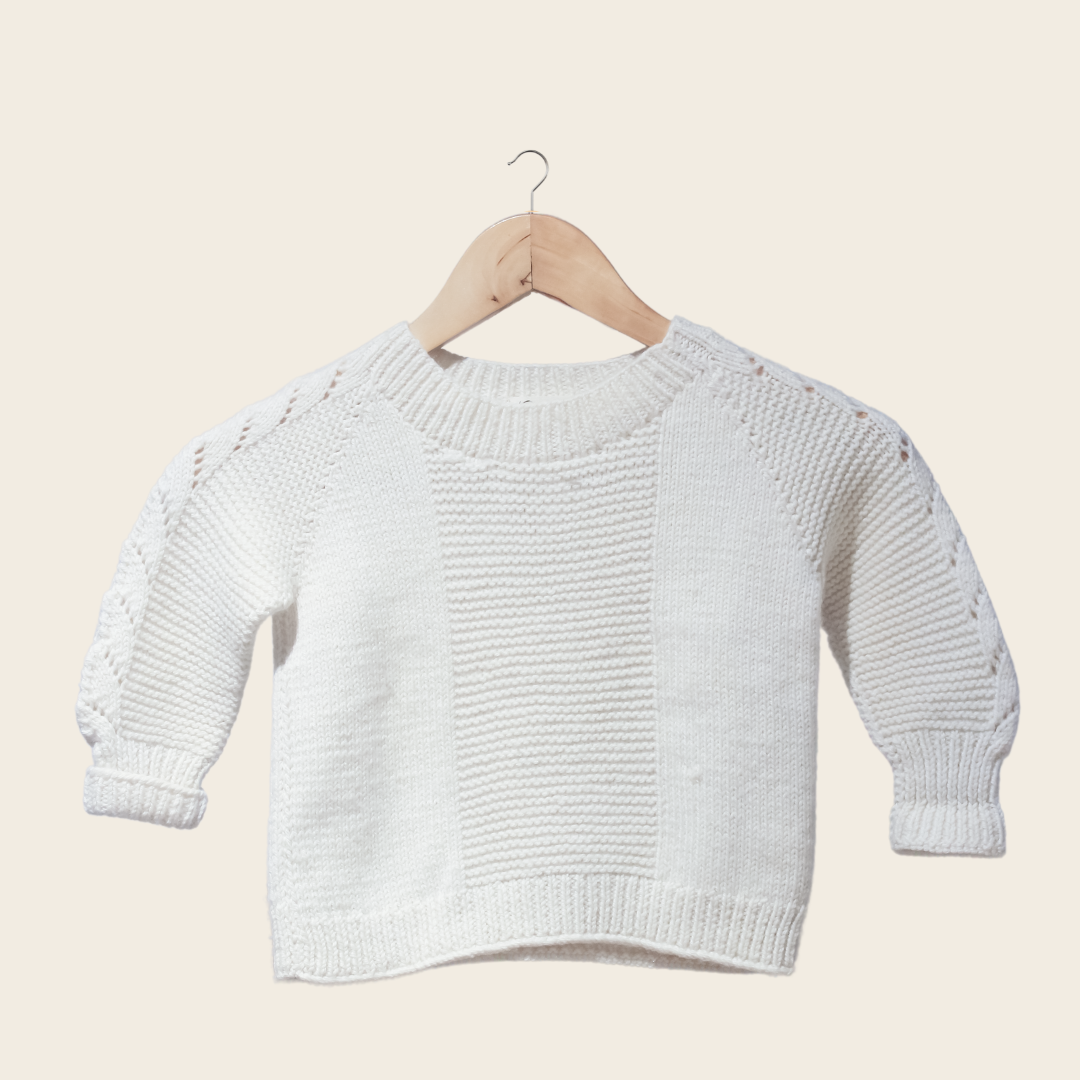 Mochi Baby Pullover | Handknitted Wool, Allergy-Free, Timeless & Eco-Friendly - Mojopanda Organic  Store