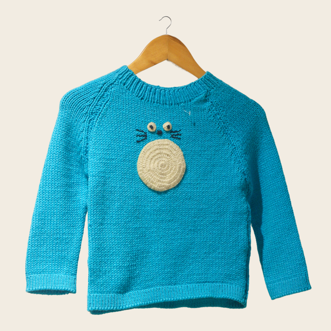 Sora Baby Pullover | Handknitted Wool, Eco-Friendly, Timeless, Allergy-Free - Mojopanda Organic  Store