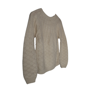 Sea Shell White Sweater for Baby I 100% Organic wool - Mojopanda Organic  Store